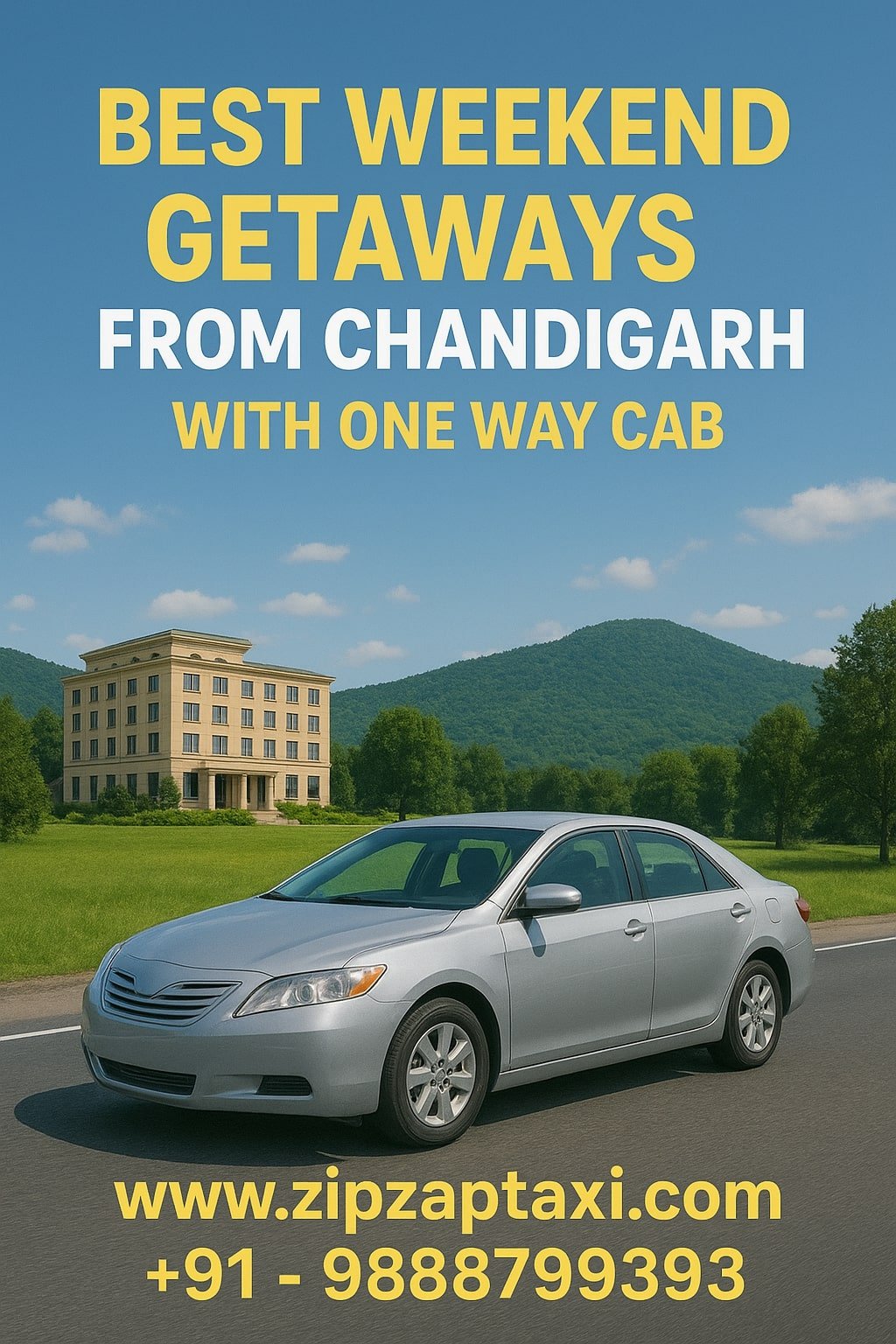 Best Weekend Getaways from Chandigarh with One Way Cab