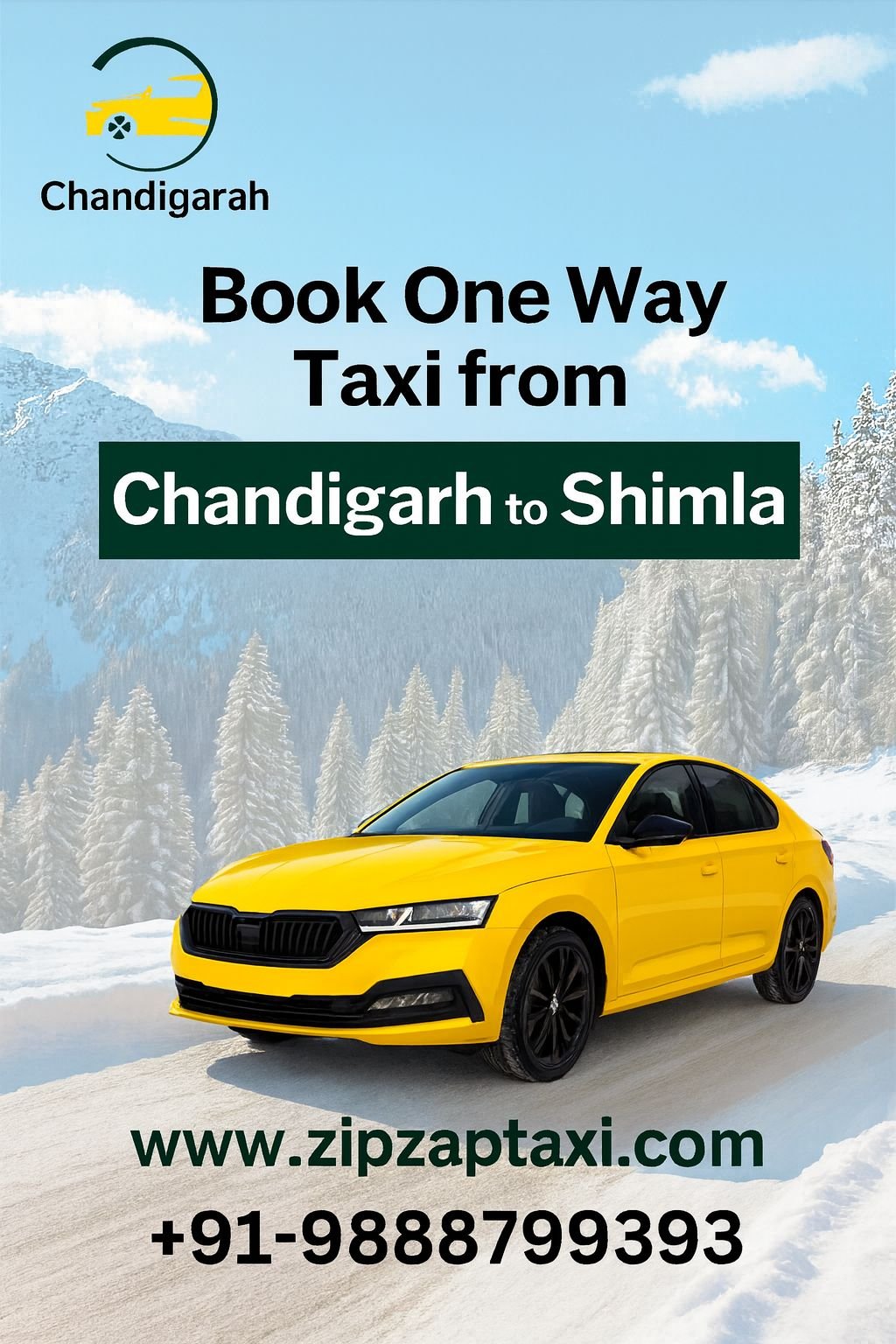 Book Your Chandigarh to Shimla Cab with ZipZap Taxi Service