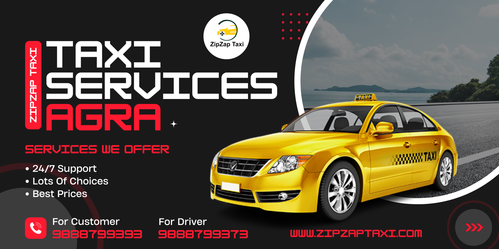 Discover Reliable Taxi Service in Agra with ZipZap Taxi