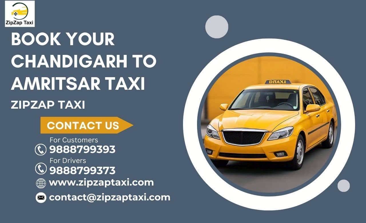 Book Chandigarh to Amritsar Taxi with ZipZap Taxi Service